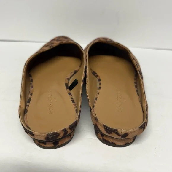 Banana Republic Flats Low Heel Cheetah Print Mules Slide On Shoes Women’s Size 6 - Picture 8 of 11